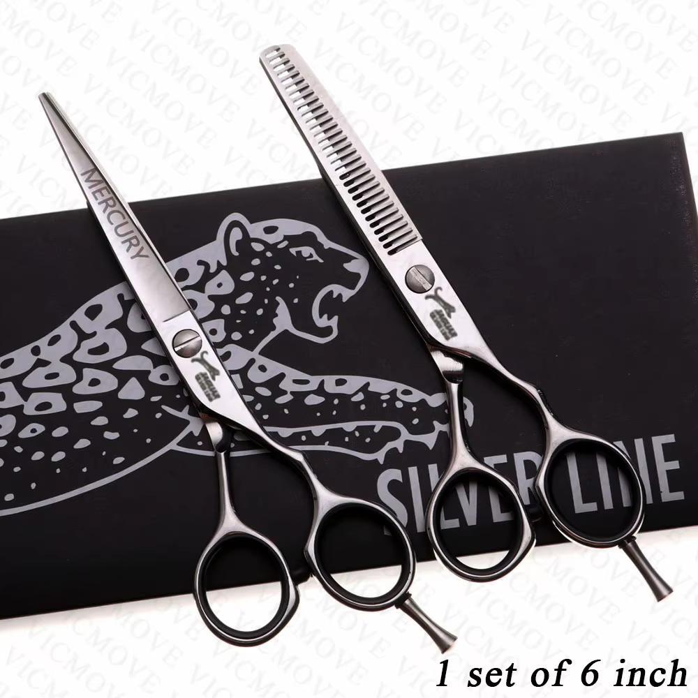 Ciseaux à cheveux professionnels 5 "/5.5"/6 "/6.5"/7 ", ensemble de ciseaux de coiffure, coupe + cis