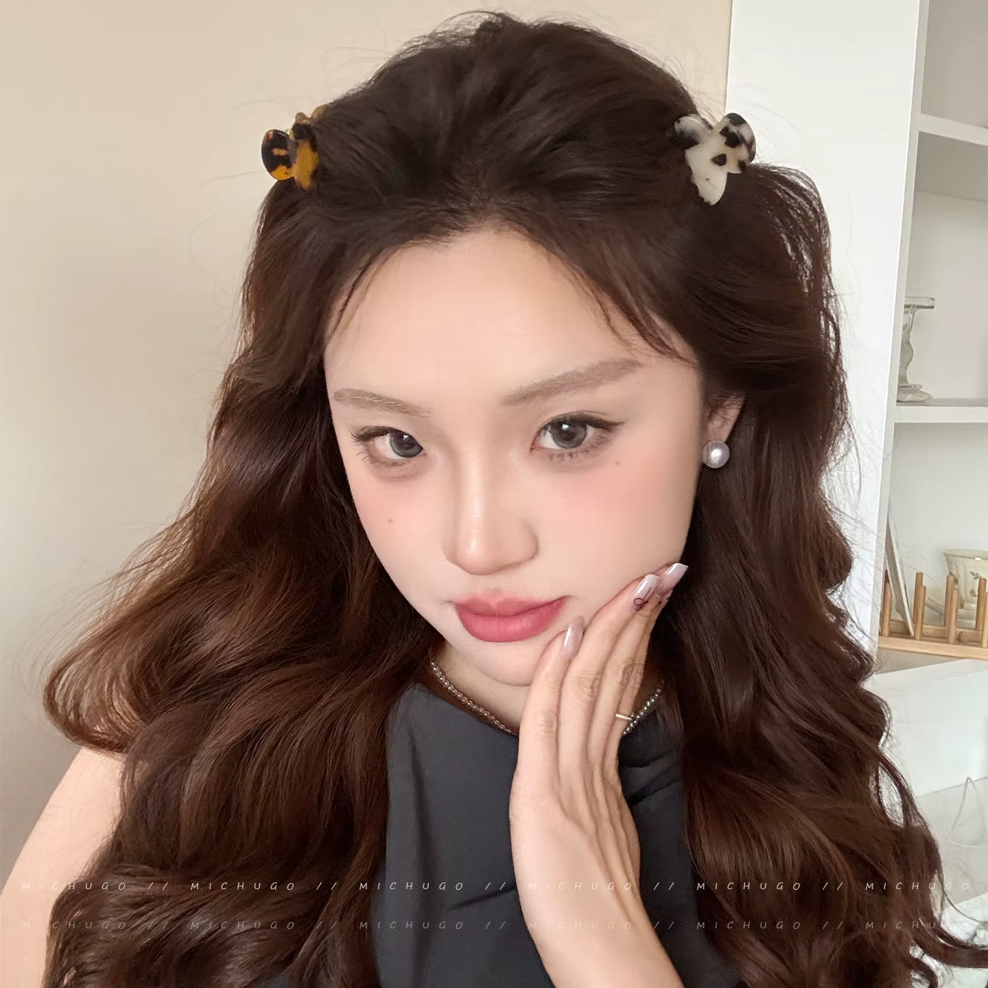 Pinces à cheveux en acétate pour femmes et filles, 2 pièces/ensemble, petites pinces à cheveux, pinc