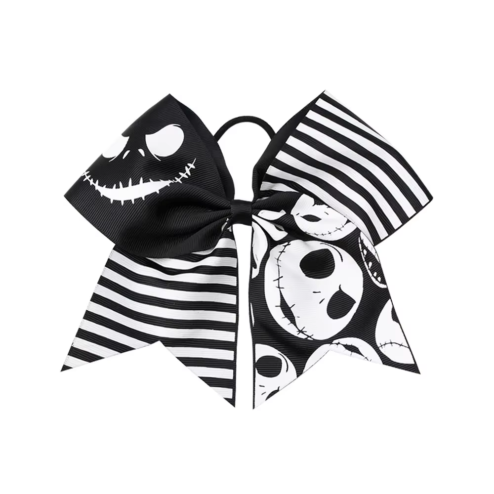 Dsn Kawaii Hair Bow The Nightmare Before Christmas pour filles, accessoires de cheveux avec pince en