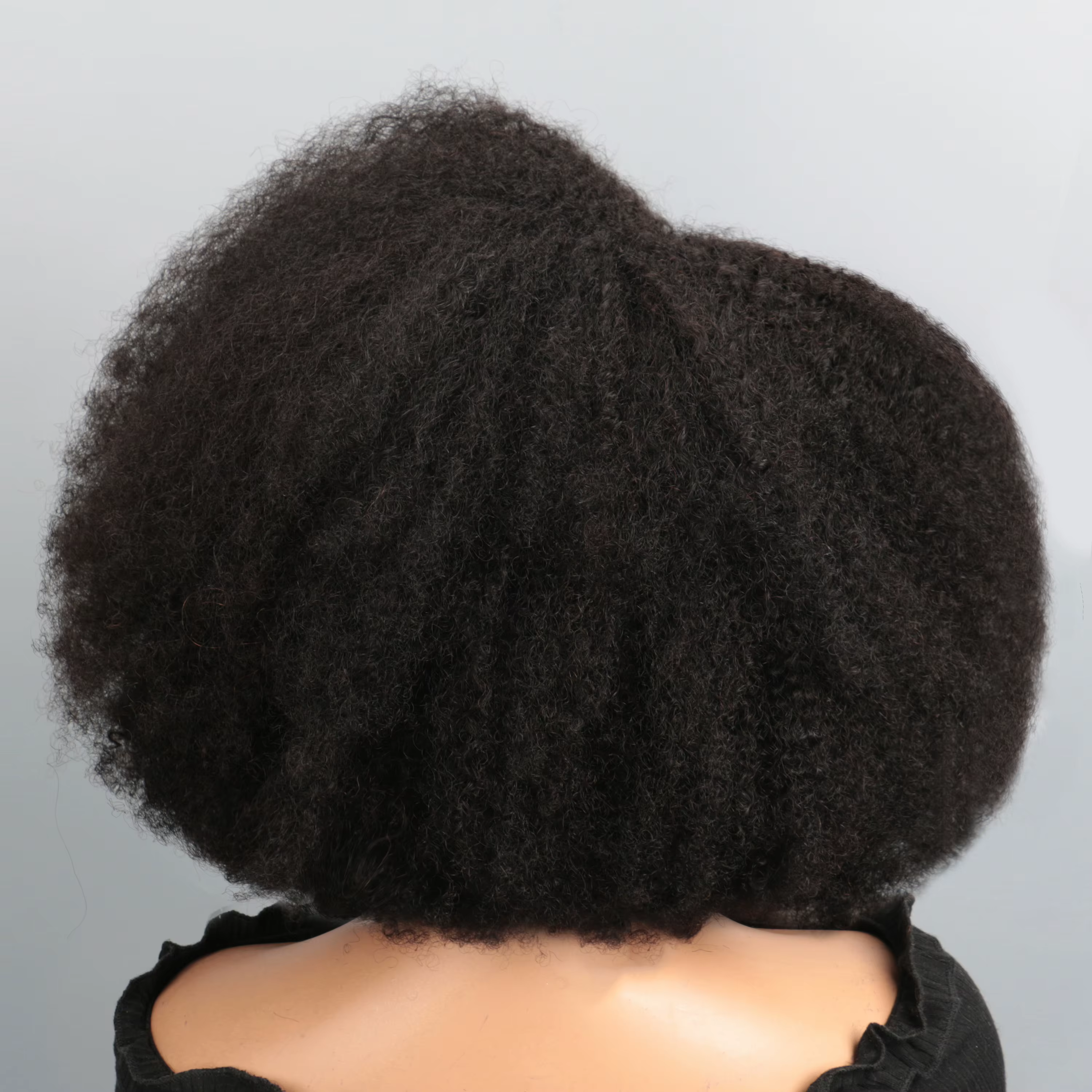 Perruque Bob Lace Front Wig naturelle crépue bouclée-Afro, 13x4x2, naissance des cheveux naturelle,