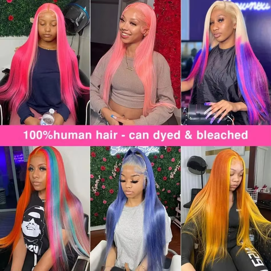250 densité perruques de cheveux humains Blonde 613 perruques avant de dentelle 13x6 droite cheveux 