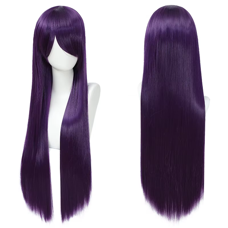 Perruque Cos, cheveux longs et raides colorés polyvalents au quotidien, Anime, couverture de perruqu