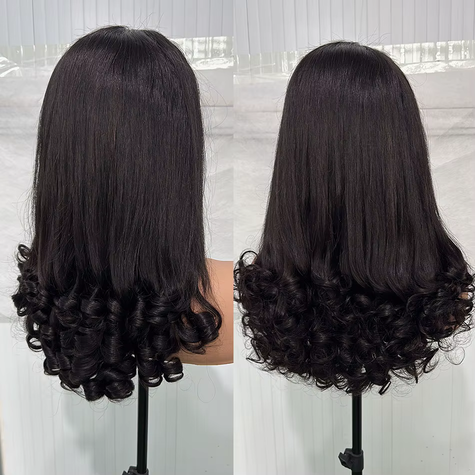12A Double dessiné oeuf de printemps bouclés vierge perruques de cheveux humains 5x5 HD dentelle san