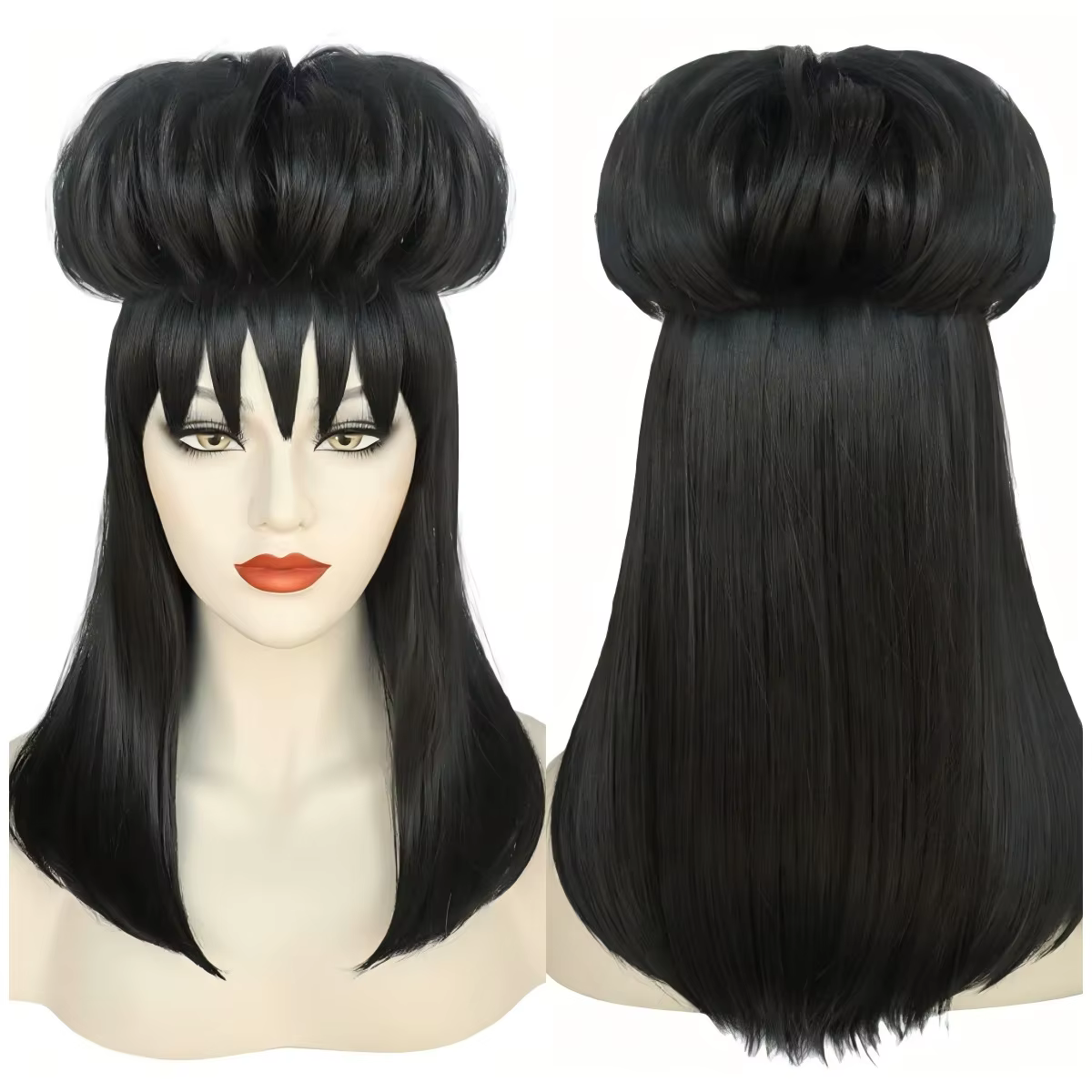 Hades Mage Beetle Juice Lydia Deetz noir Cosplay perruque Halloween Cosplay perruques fête et danse 