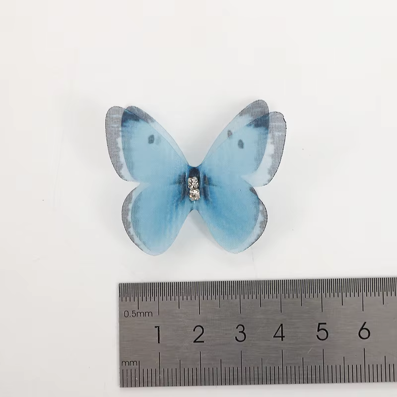 Épingles à cheveux princesse en maille Double couche papillon pour filles, 5 pièces, jolies épingles