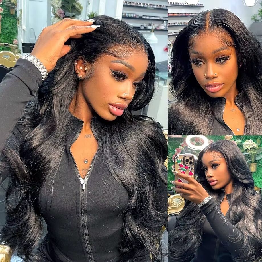 Perruque Lace Front Wig Body Wave Brésilienne Naturelle, Cheveux Humains, 13x4, 13x6, 4x4, 6x4, 5x5,