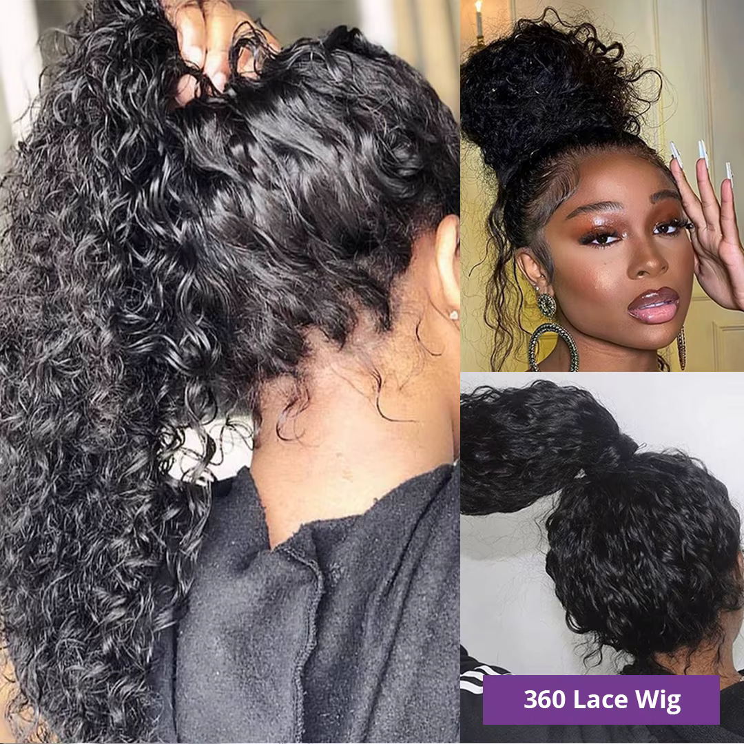 Perruque Lace Front Wig Deep Wave sans colle transparente HD, perruque Frmetals, pre-à-porter, ferme