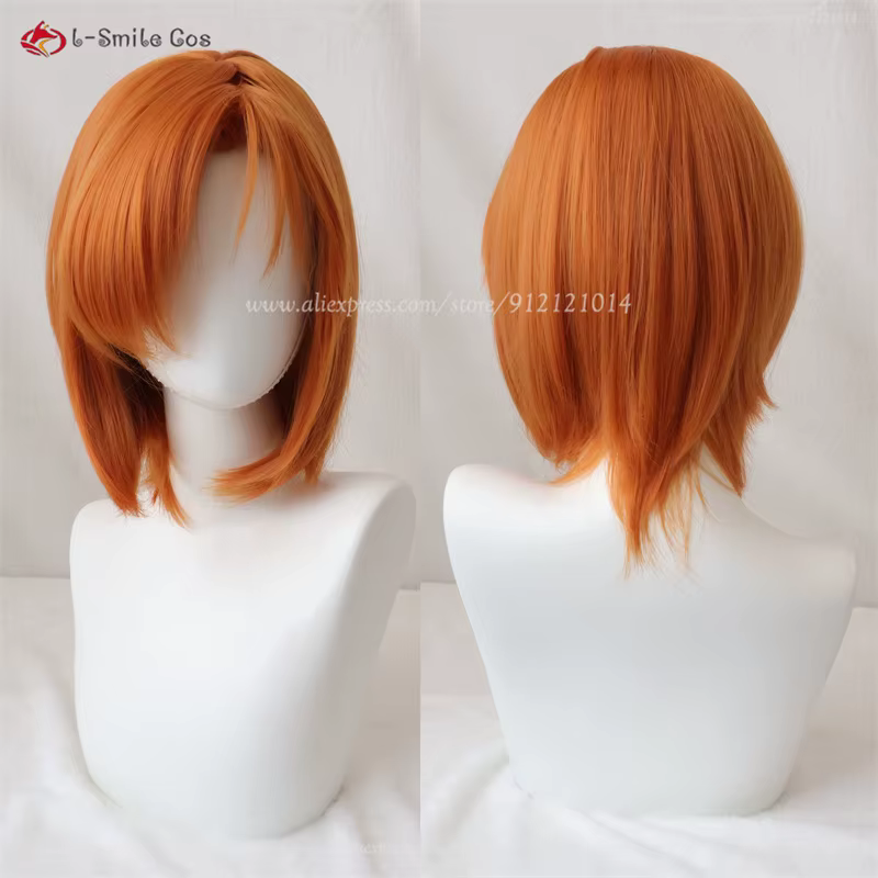 Ryugu Rena Cosplay perruque 35 cm Orange marron perruques Ryugu Reina Cosplay Anime Cosplay perruque