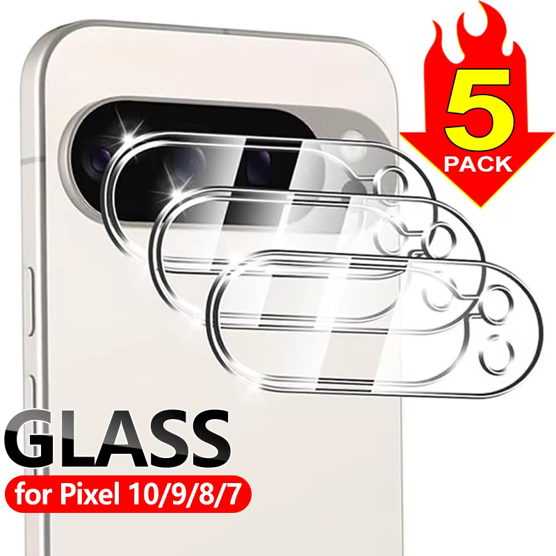 Protecteur d'objectif de caméra pour Google Pixel 10 9 8 7 Pro, Films de protection en verre trempé