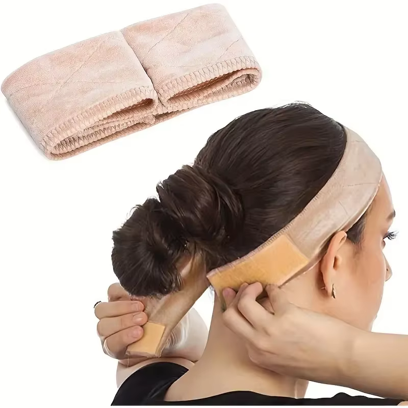 1 pièce par paquet bandeau de poignée de perruque en velours bandeau de cheveux réglable bandeau de