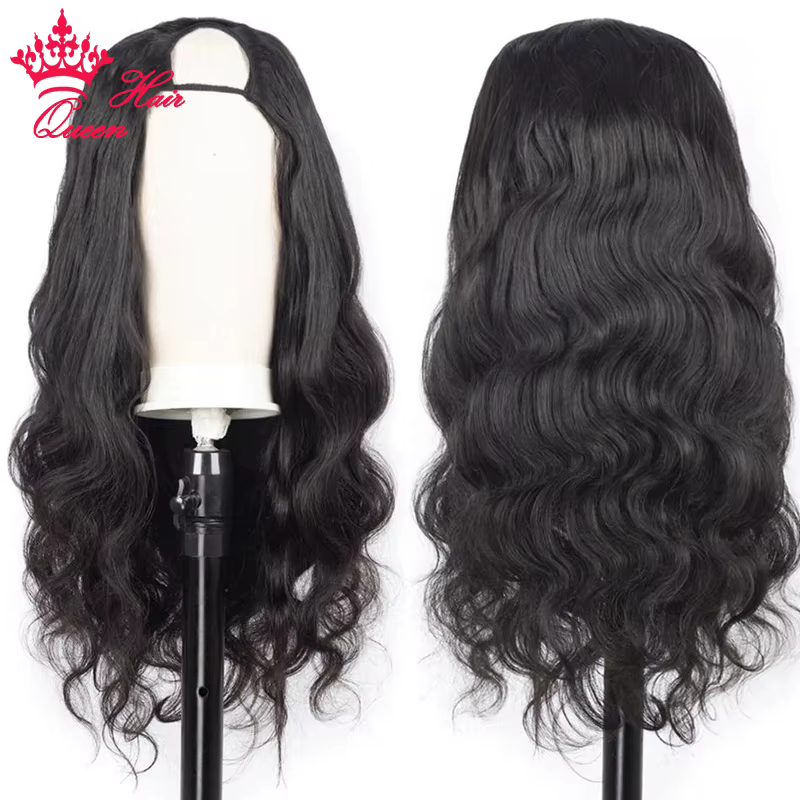 Queen Hair U Part Wig Human Hair Body Wave/Straight Glueless 100% Human Hair Wigs Invisible Hair Lin