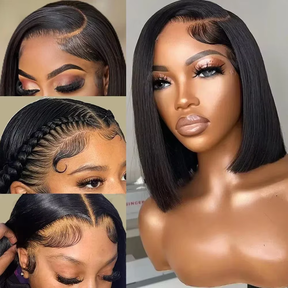 Nouvelle perruque Bob 2026 – Perruques Bob frontales pour femmes noires, en cheveux humains, sans co