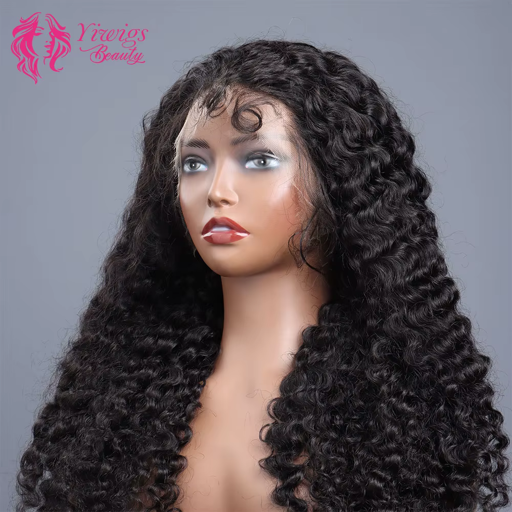 Perruque Cheveux Bouclés Birmanes 13x4 HD Lace Front, Perruque en Cheveux Humains Véritables 5x5 Lac