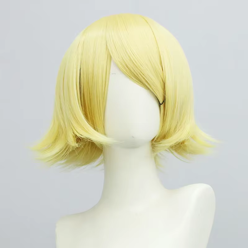 Rin Len Anime Perruque Cosplay avec lumière LED, accessoires de tête, équipement de sauna, vêtements