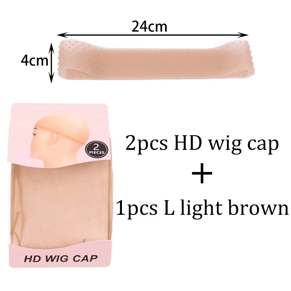 Plussign 2 pièces filet à cheveux Invisible HD bonnets de perruque pour perruques avant de dentelle 