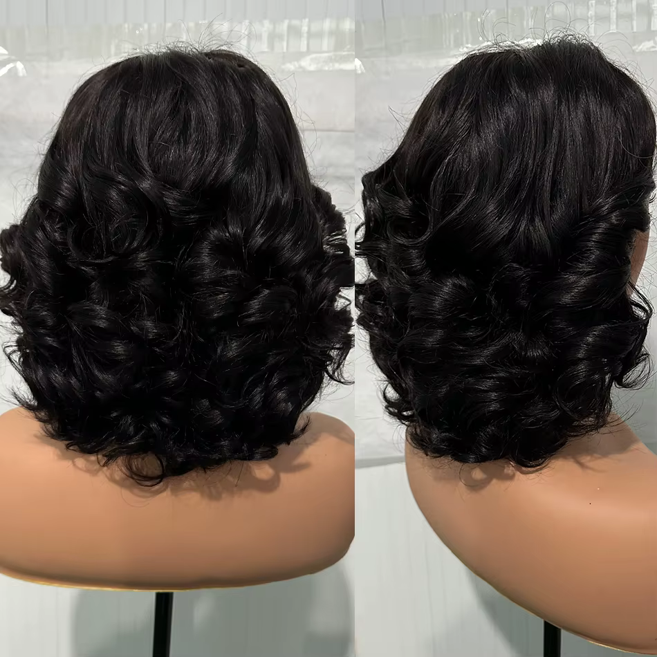 100% malaisie cheveux 250 densité Double dessiné P4 27 Ombre mettre en évidence vague rebondissante 