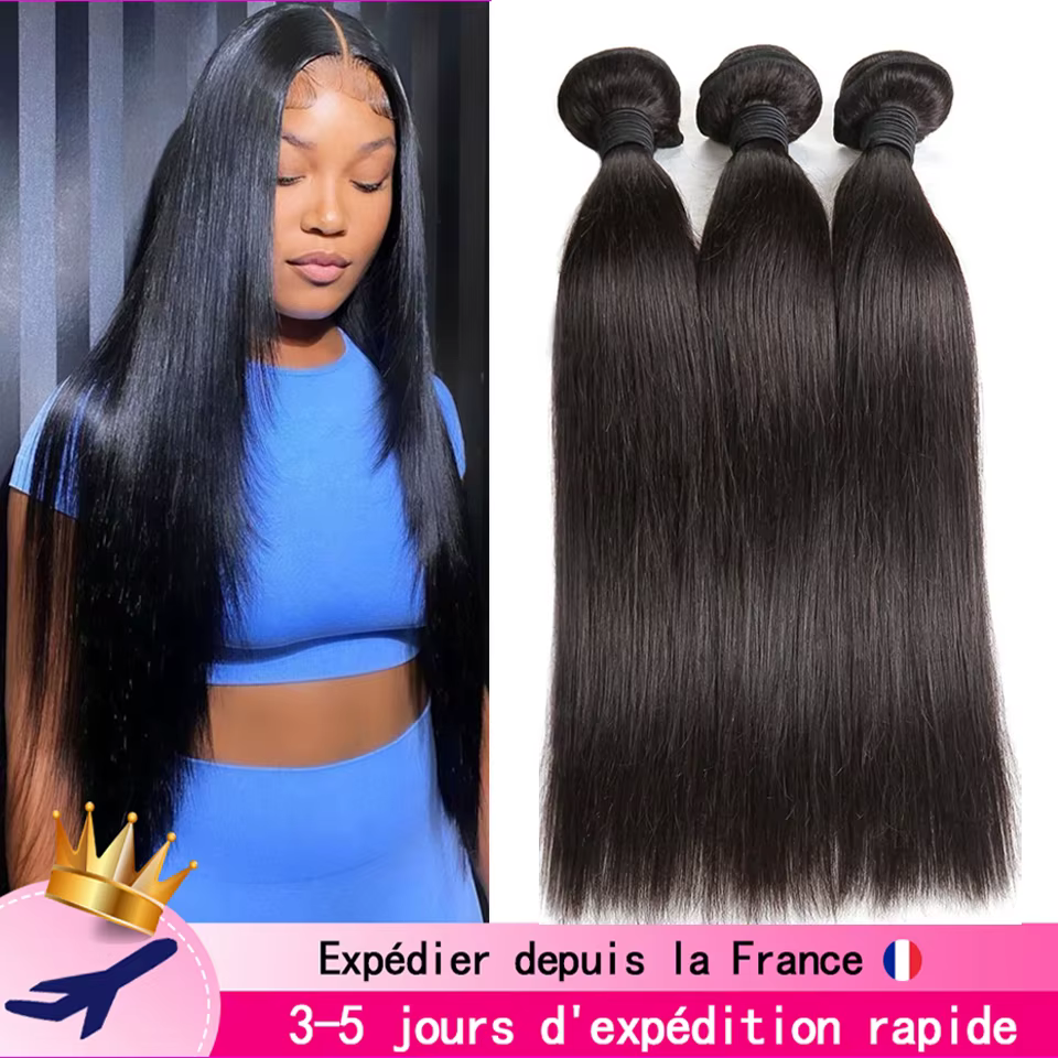 Faisceaux De Cheveux Humains 28 30 32 Pouces Tissage Cheveux humains brésiliens solde Fashowbeauty B