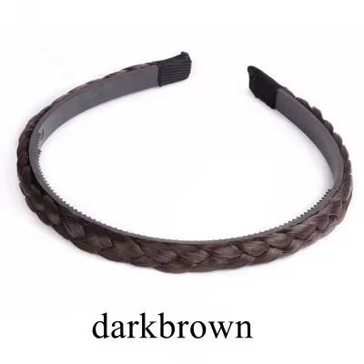 Nouvelles femmes Vintage perruque bandeaux tresses filles Style bandeau bandeau perruque cheveux acc
