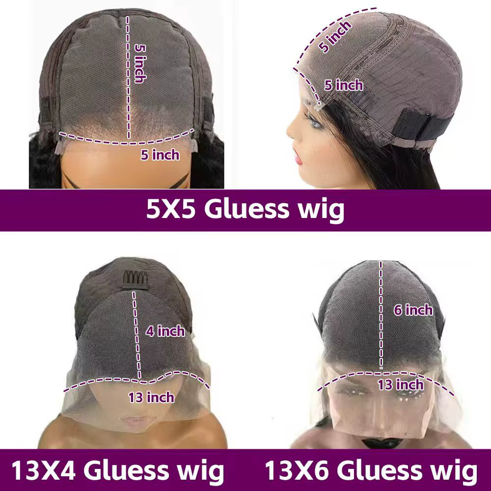 13x4 13x6 HD Transparent dentelle frontale perruques de cheveux humains pour les femmes pré plumé br