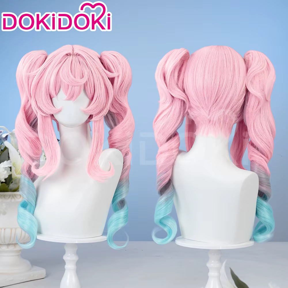 En STOCK Castorice Hyacine perruque jeu Honkai: Star Rail DokiDoki Halloween 100 cm cheveux longs Ca