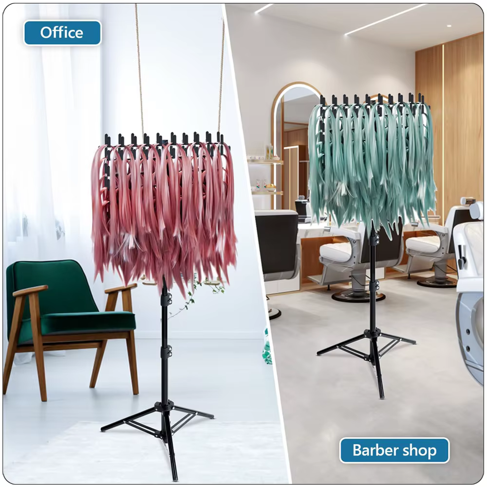 Support d'extension de cheveux, support de suspension, support de tressage, présentoir d'extension D