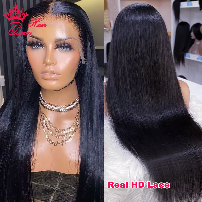 Real Invisible HD Lace Front Wig Pre Plucked 13x6 13x4 6x6 5x5 True HD Lace Frontal Wig Virgin Raw H