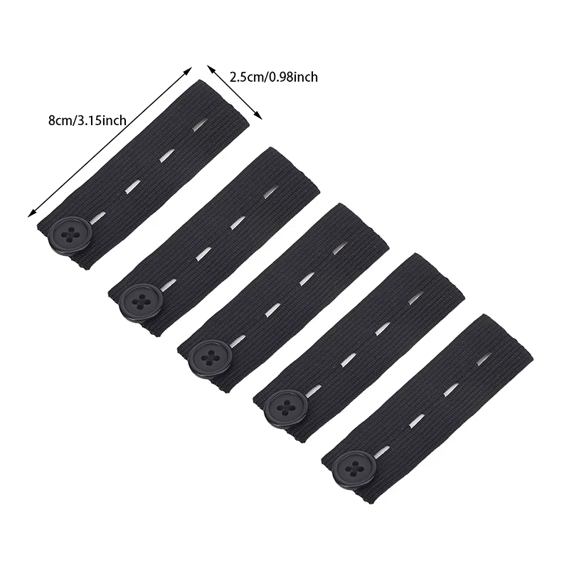 Extensions de taille élastiques réglables pour hommes et femmes, extenseurs de ceinture, bouton de p