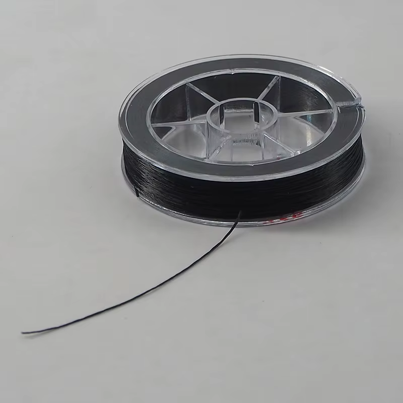 Fil entièrement élastique pour la fabrication d'extensions de cheveux invisibles à plumes 60 m/roule