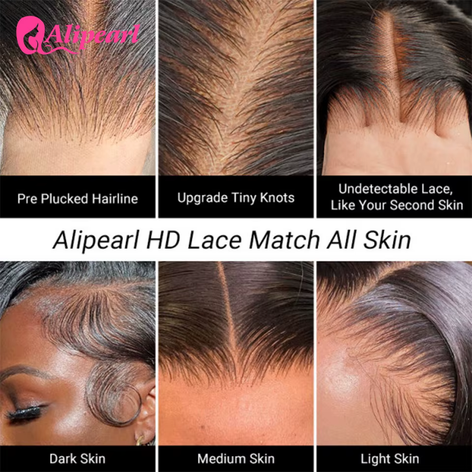 Alipearl-Perruque Lace Front Wig ondulée pré-découpée, cheveux de bébé pré-tressés, 13x4, pre-Wiltsh