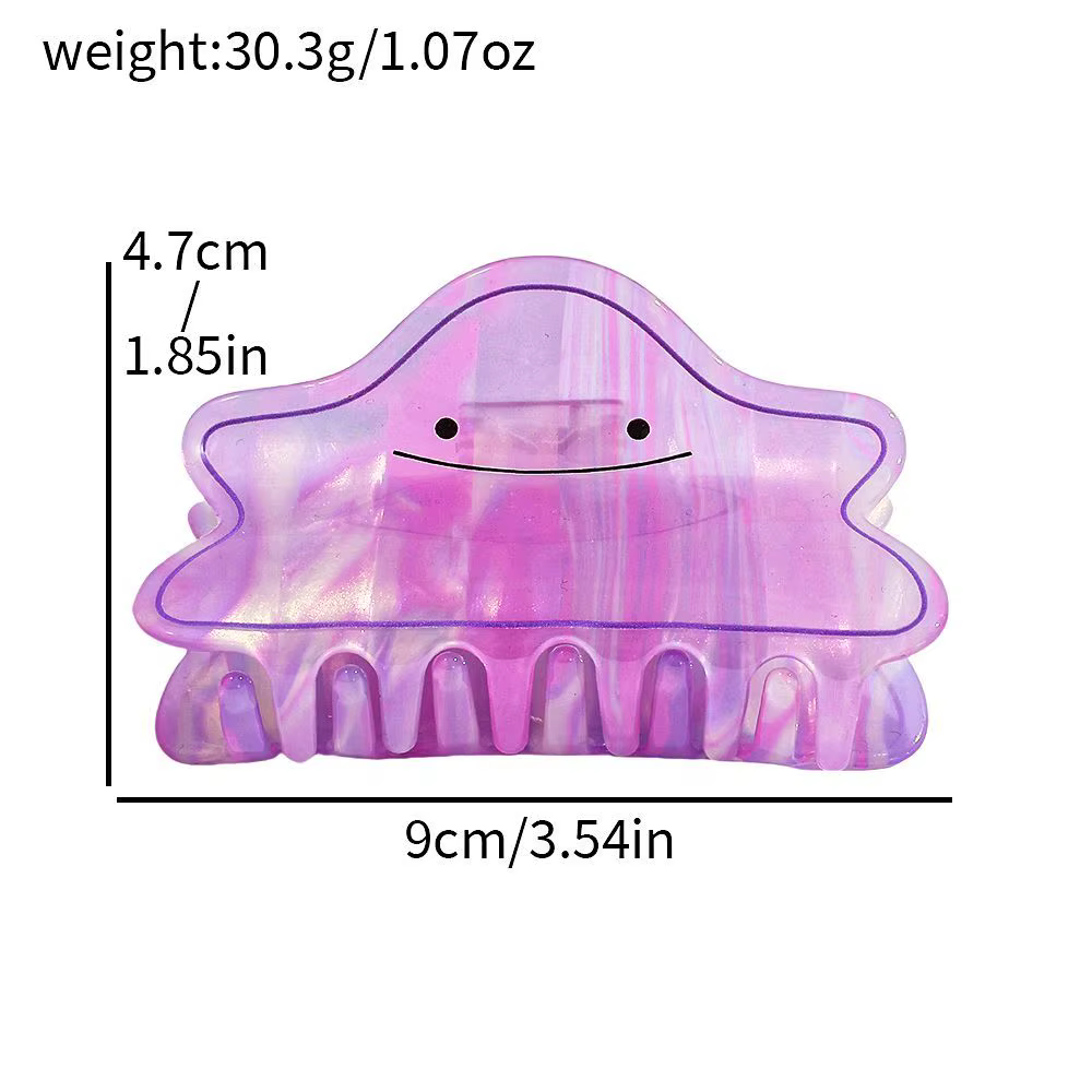 Pince à cheveux Ditto, motif dessin animé créatif, série rose et violette, nouvelle pince polyvalent