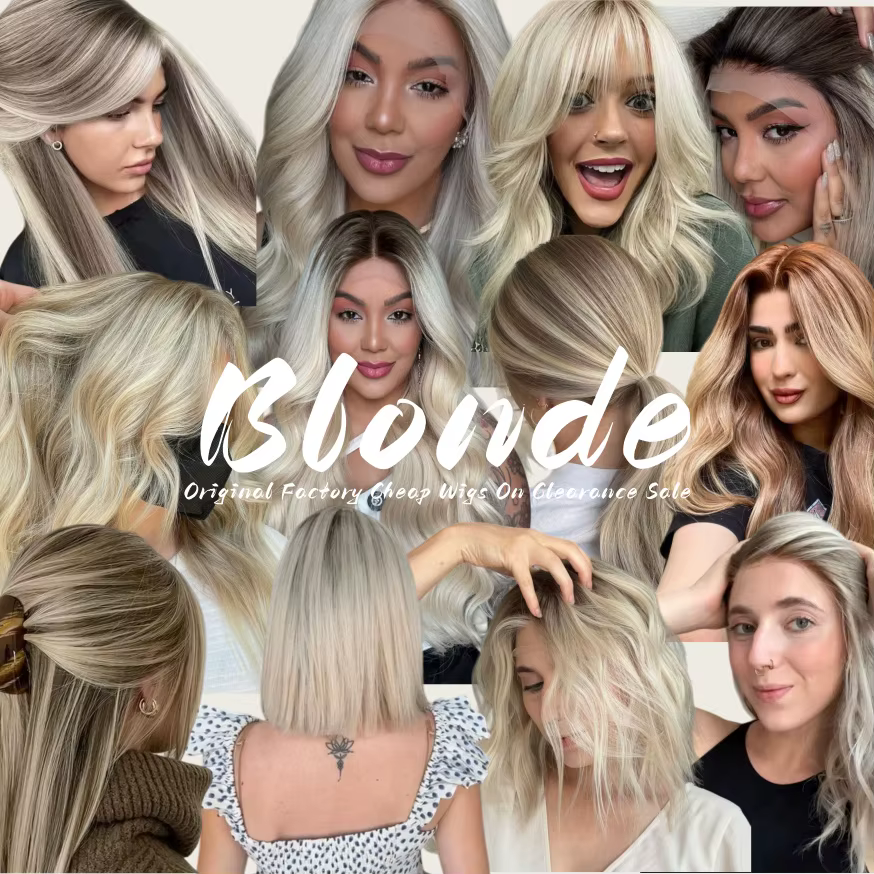 Perruque synthétique longue à dentelle, cheveux raides ombrés blond-brun, haute qualité, non nouée, 