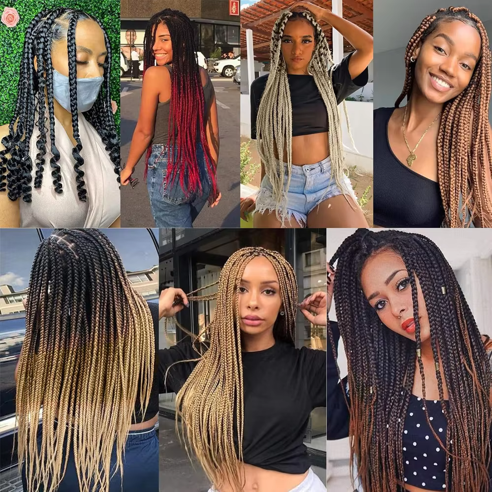 4x Sensationnel pré-précié 38 pouces tresse de cheveux synthétiques kanekalon ignifuge pour tresse d