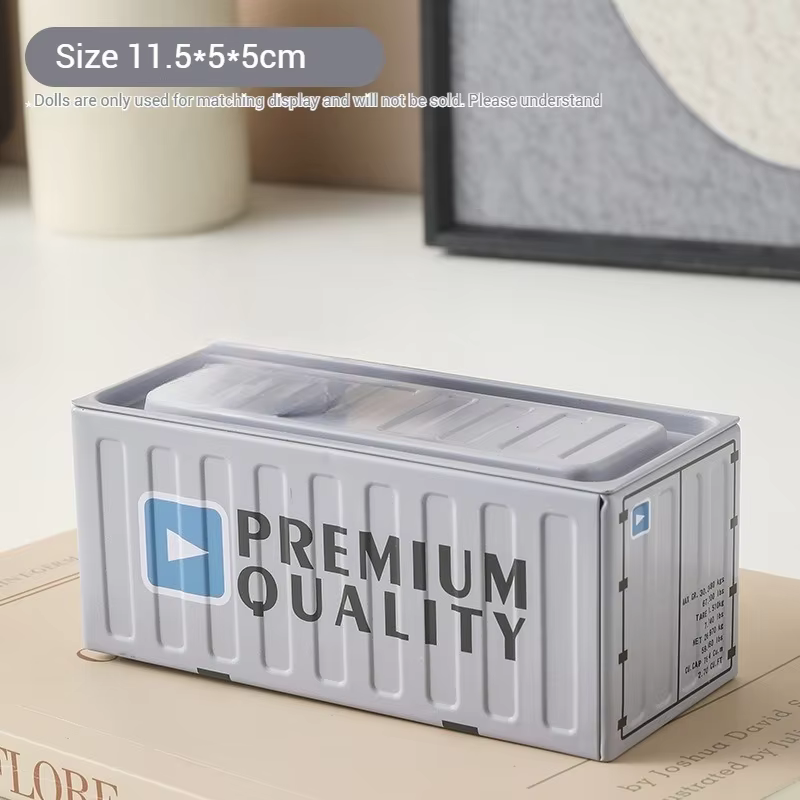 Conteneur de rangement en fer Compact, organisateur de bureau créatif, Tube de fournitures de bureau