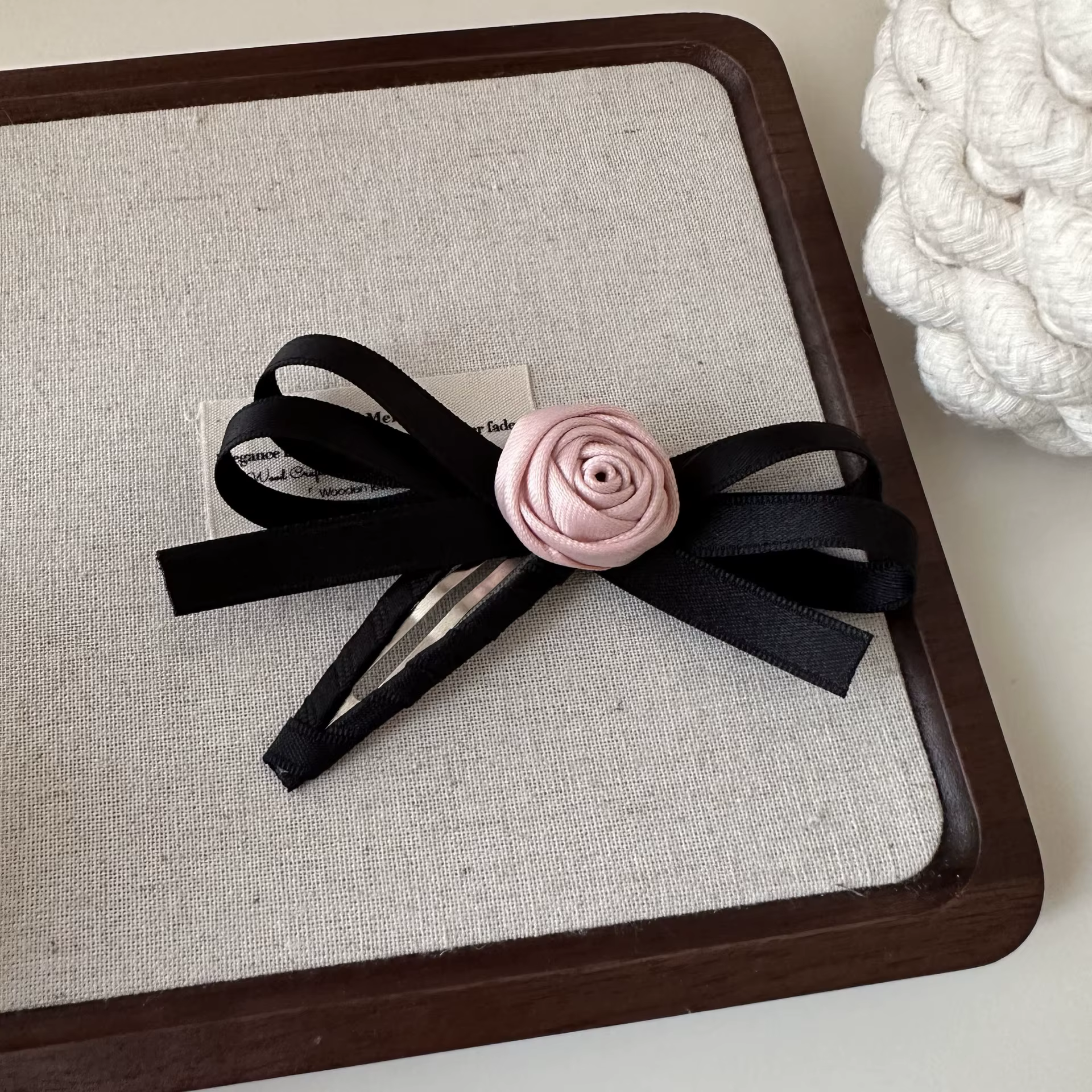 Pinces à cheveux mignonnes pour femmes, pince à cheveux Rose avec frange, ruban BB, accessoires pour