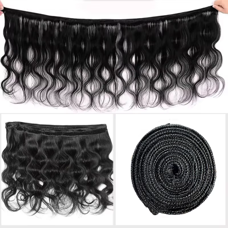 Extensions de cheveux humains naturels ondulés, 22, 24, 26 pouces, cheveux vierges brésiliens, 3/4 p