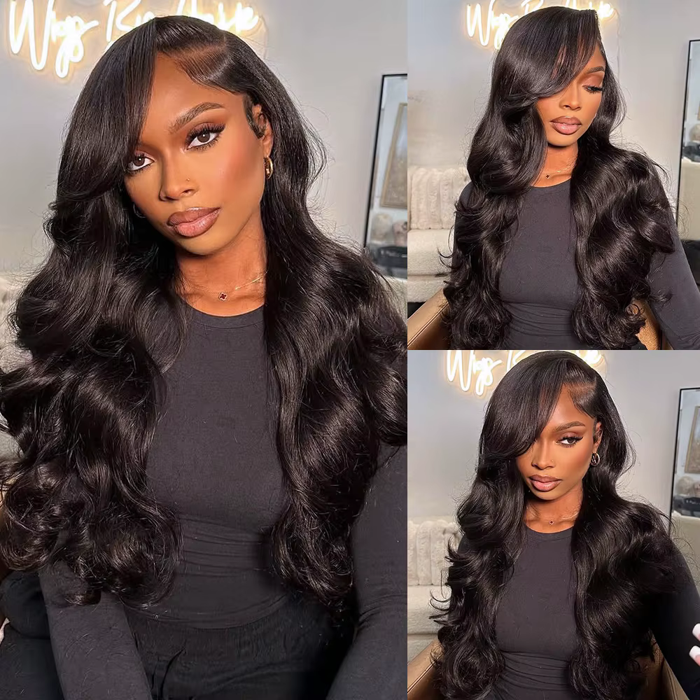 250% Remy cheveux 30 pouces vague de corps 7x5 sans colle perruques cheveux humains brésilien pré pl