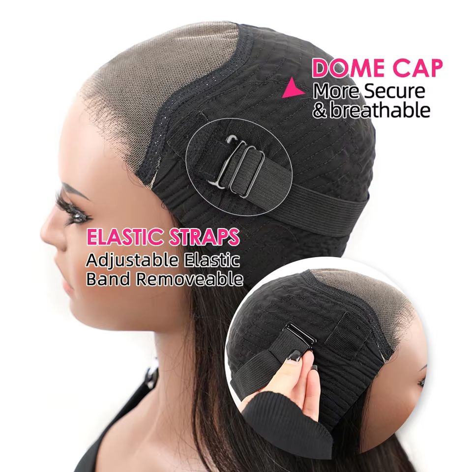 Yawawe cheveux 6X4 perruque sans colle cheveux humains prêt à porter perruques pour les femmes droit
