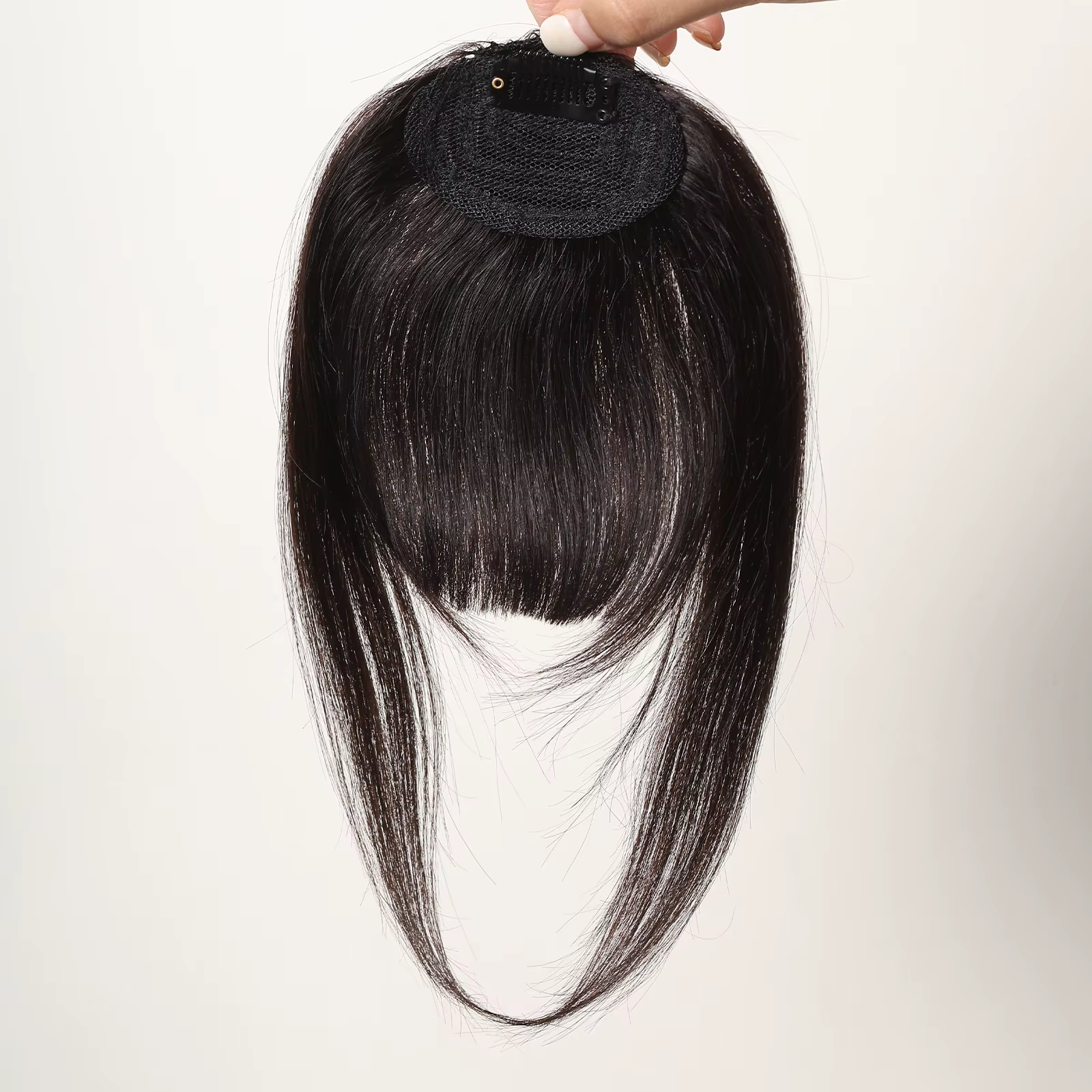 100% Remy cheveux humains frange frange Clips en naturel noir cheveux humains 3D Air frange postiche