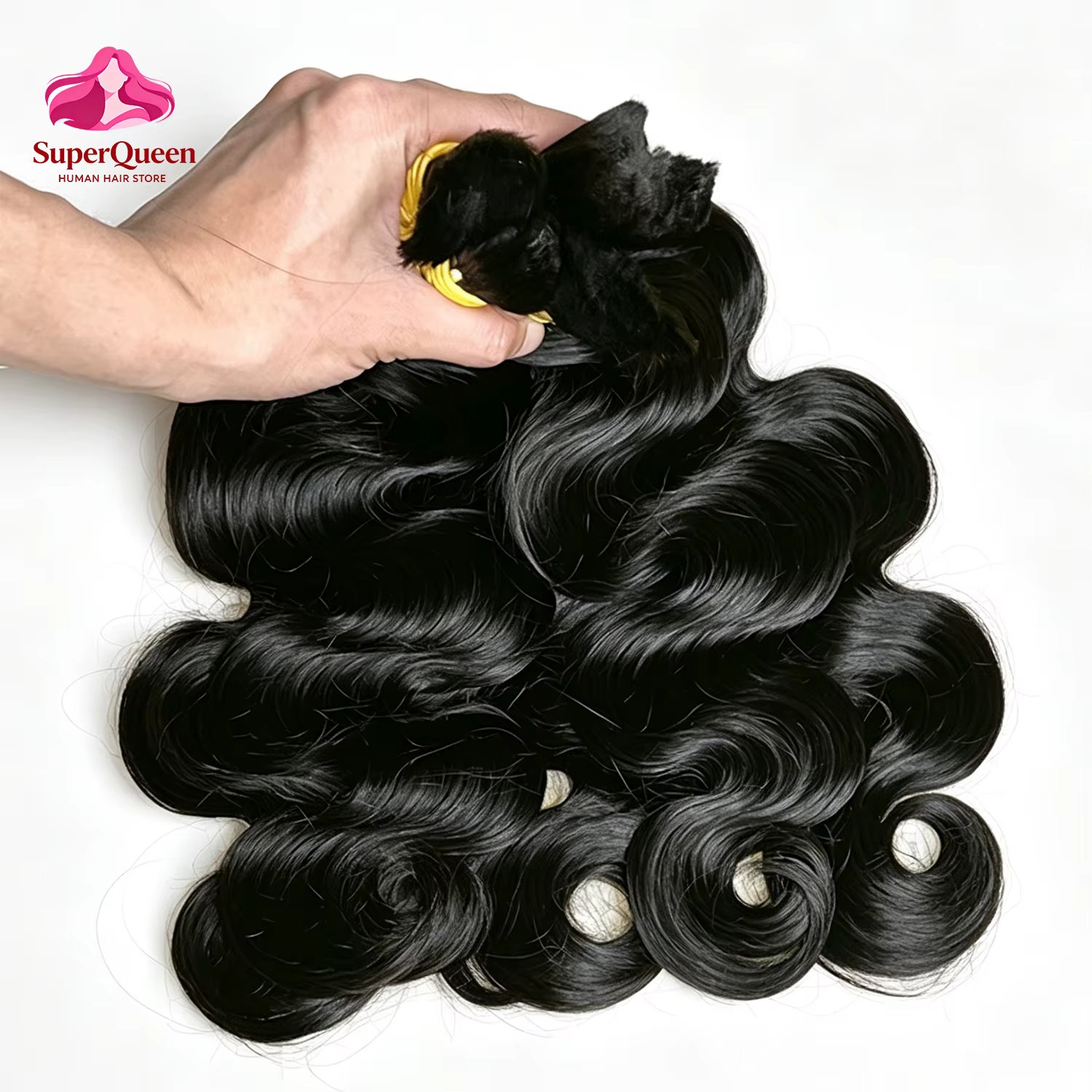 Cheveux humains en vrac pour tressage, ondulés, sans trame, pour tresses bohèmes, extensions de chev