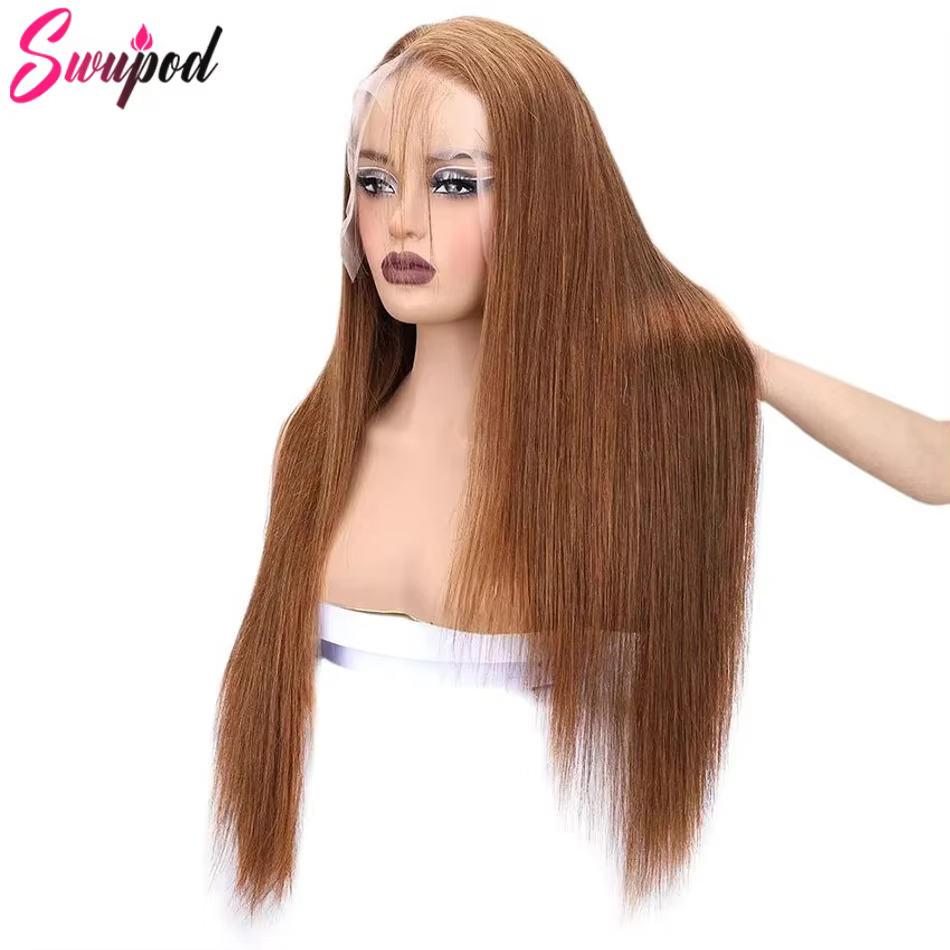 250% 360 pleine dentelle 13x6 HD dentelle frontale perruque 30 pouces 13x4 droite Remy cheveux humai
