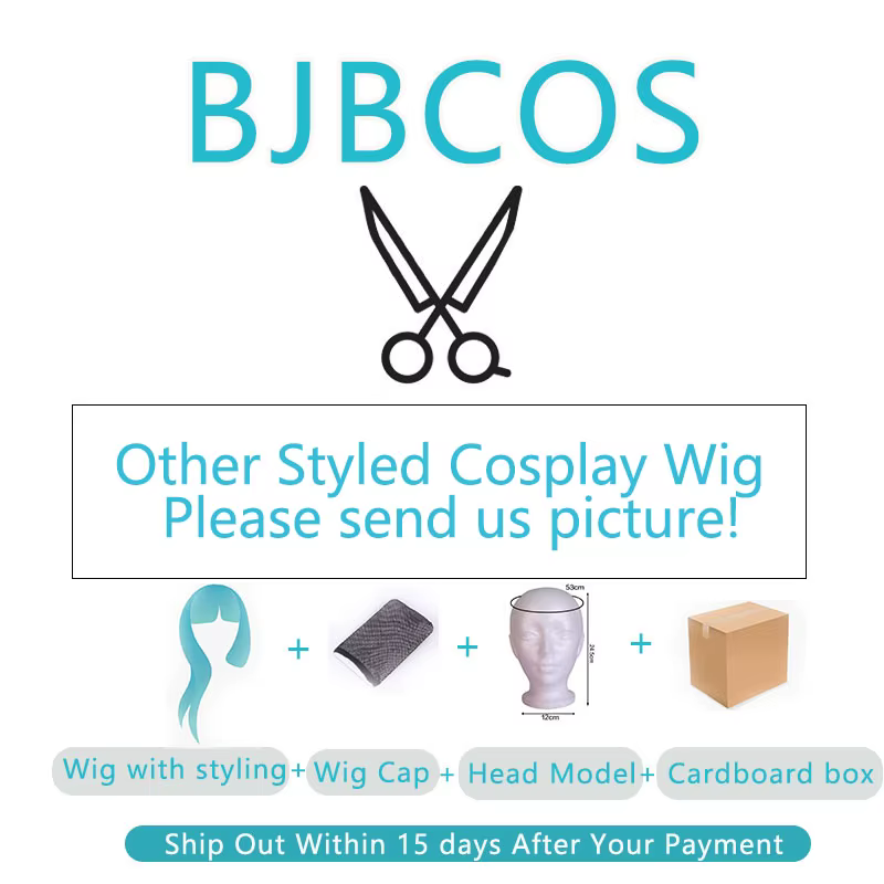 【Style】 Perruque de cosplay personnalisée pour hommes et femmes, cheveux synthétiques résistants à l