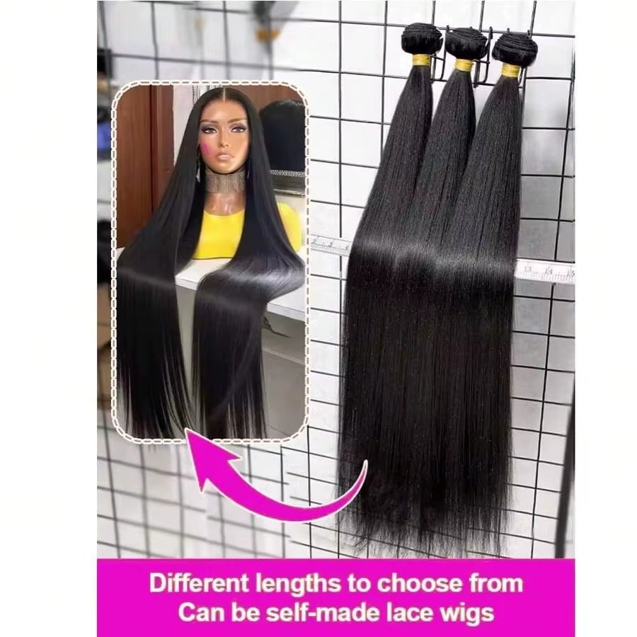 Lot de Cheveux Humains Vietnamiens Double Trame, Lisses Comme des Baguettes, 32 34 36 38 Pouces, Che