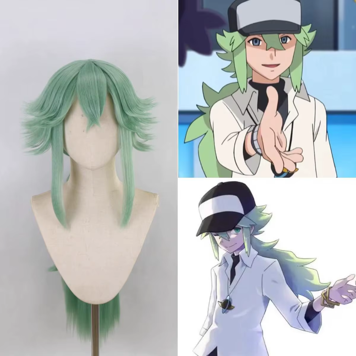 Perruques de cosplay faites à la main pour Pokémon Sword and Shield Marnie
