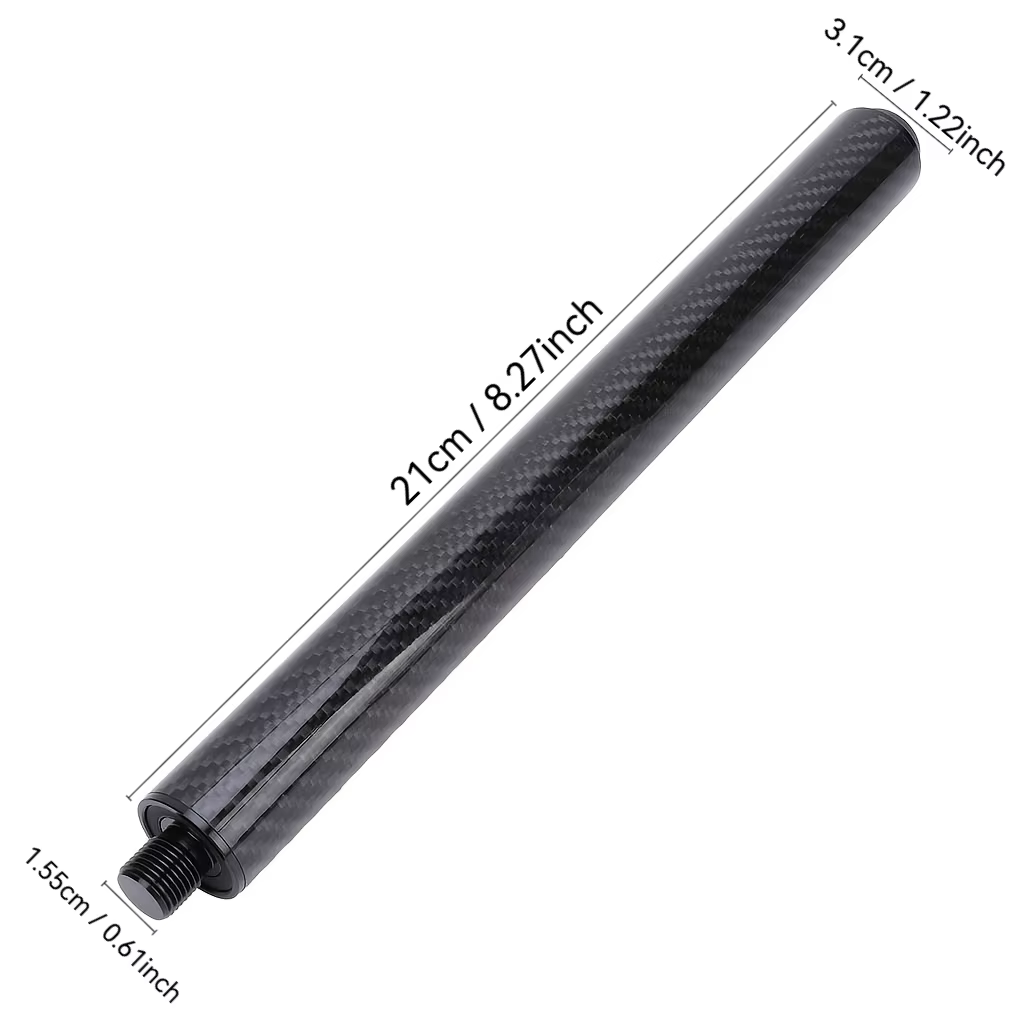 Tige d'extension en fibre de carbone de 8 pouces pour queue de billard Predator – Pare-chocs allongé