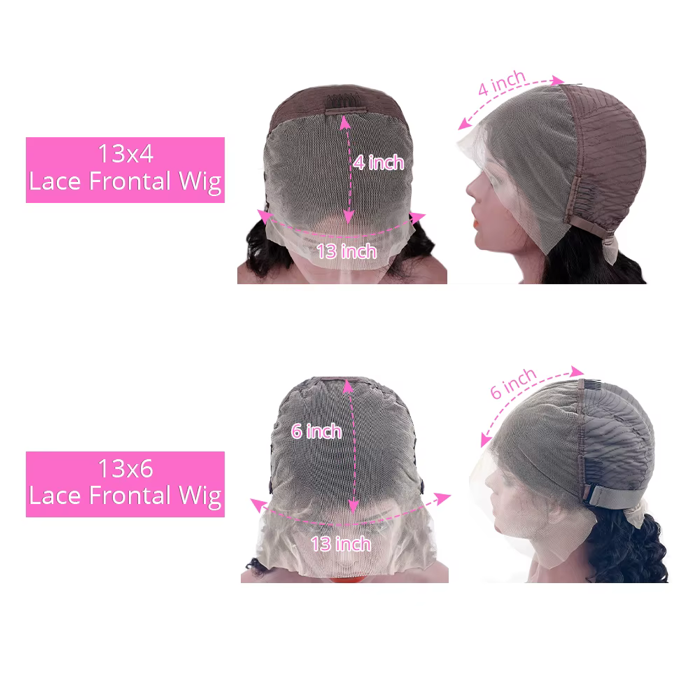 Perruque Lace Frontal Wig brésilienne naturelle, cheveux lisses, 13x4 HD, 44 46 pouces de Long, dens