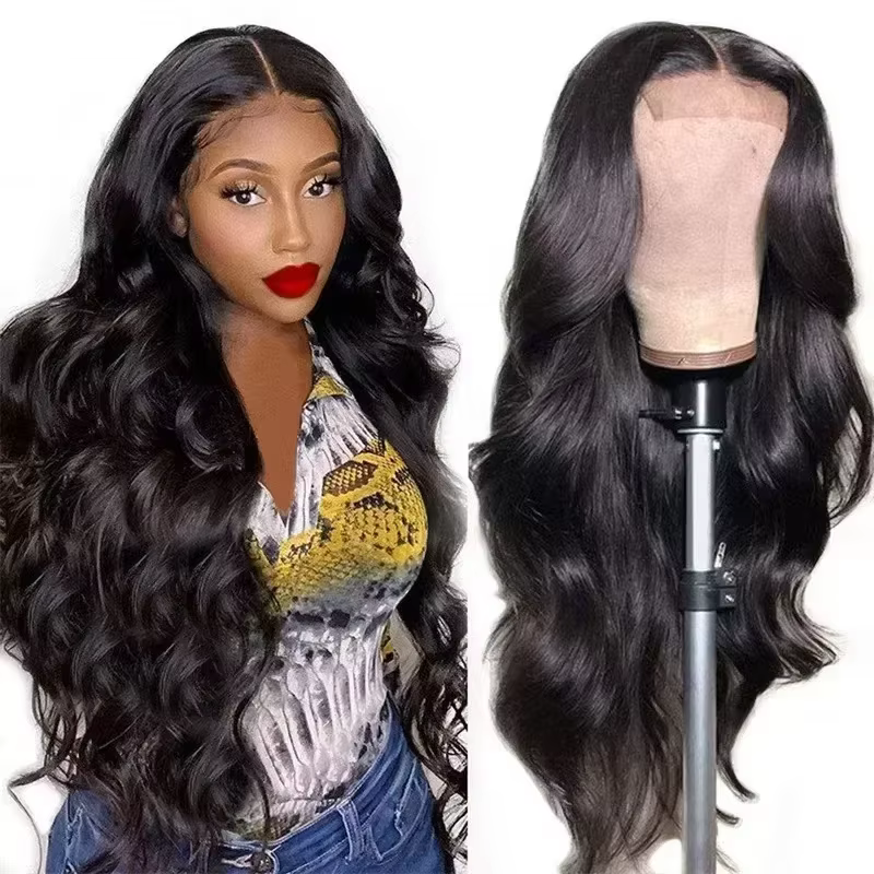 Nouvelles perruques synthétiques Body Wave 13*4 Lace Front, longue perruque Lace Front sans colle av