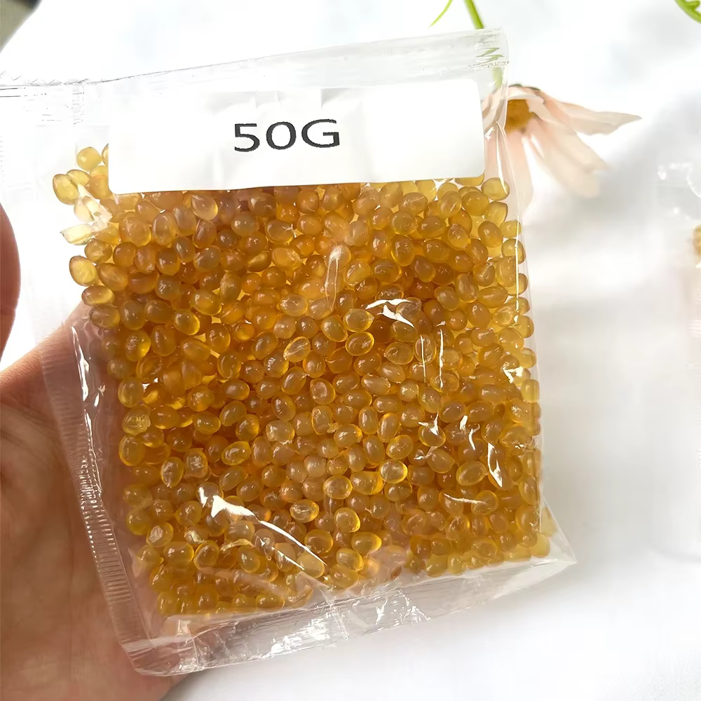 Granulés de colle à la kératine 50g/sac, jaune blanc, outils pour extensions de cheveux, colle à la 