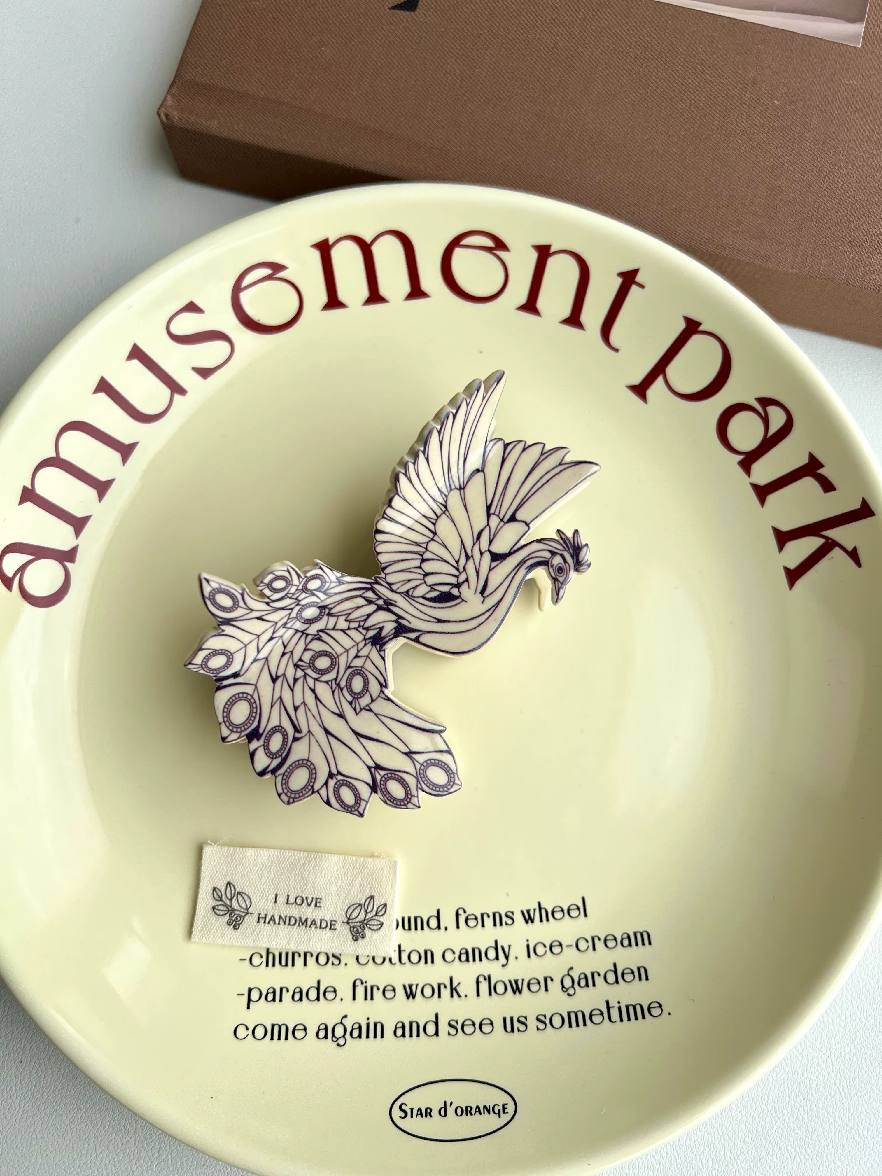 Pinces à cheveux à griffes d'oiseau. Style familial d'été unique et décontracté. Acétate, fait main.