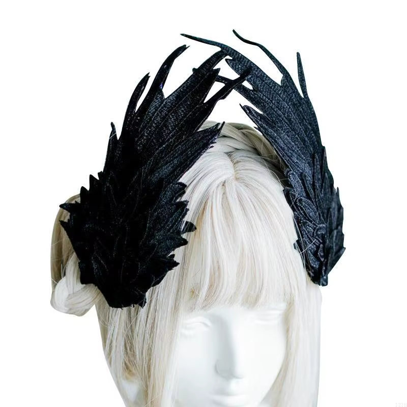 Angel Wing Hair Clips Barrette Angel Wing Hairpin Hairpin Gothic Black White Hair Accessoires pour f