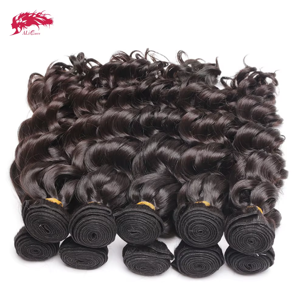 Tissage en lot brésilien naturel vierges bruts-Ali Queen Hair, cheveux humains, document naturel, 10